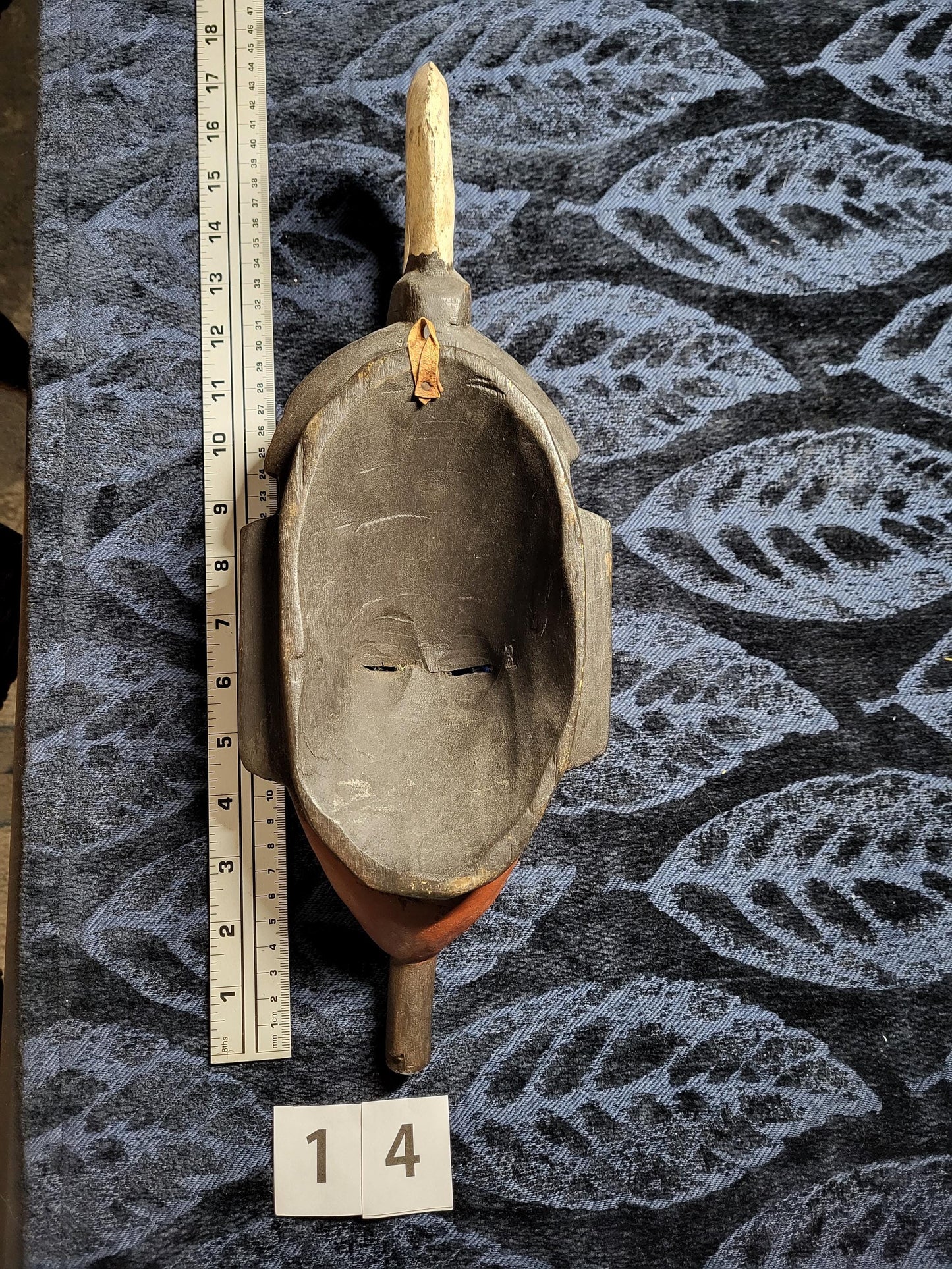 Vintage African Tribal Mask Hand Carved Wood