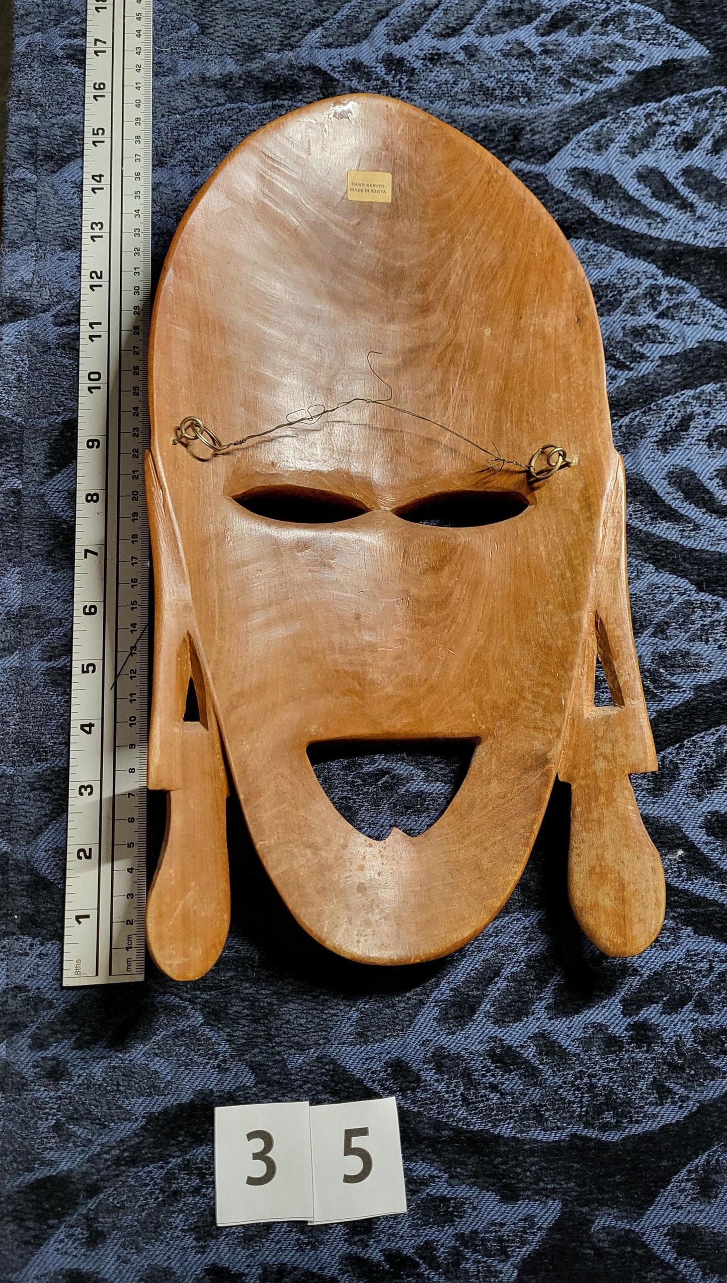Medium to Large Vintage African Masaai Warrior Mask