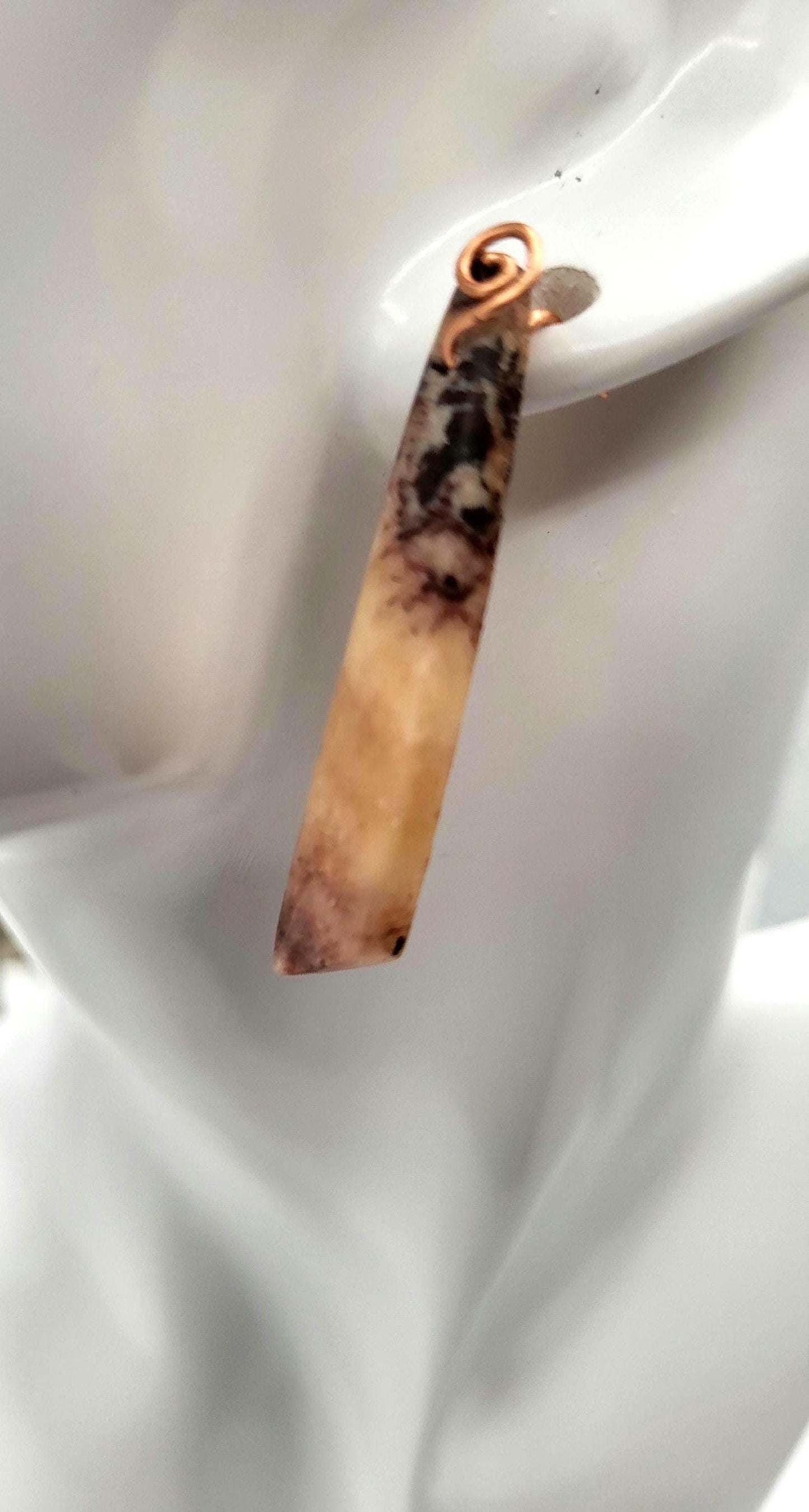 Picasso Jasper and Copper Post Earrings