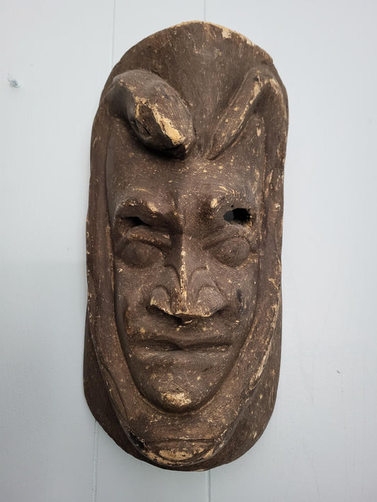 Large Vintage African Snake Man Mask