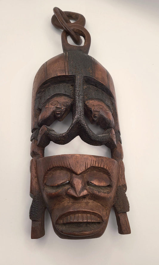 Large Vintage African Kenyan Massai Tribal Mask