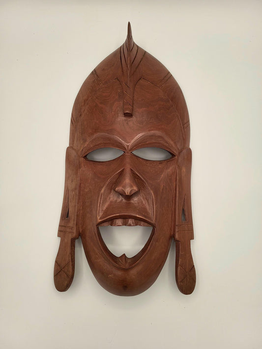 Medium to Large Vintage African Masaai Warrior Mask