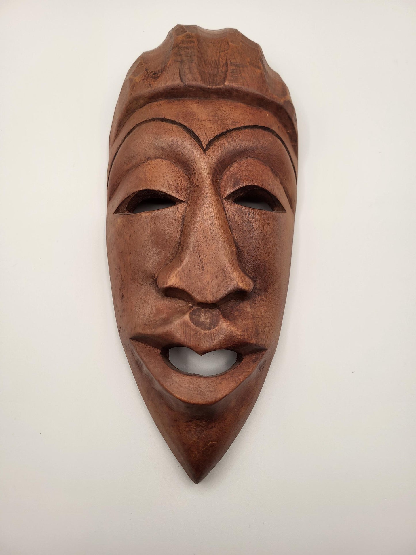 Vintage Haitian Hand Carved Wood Mask