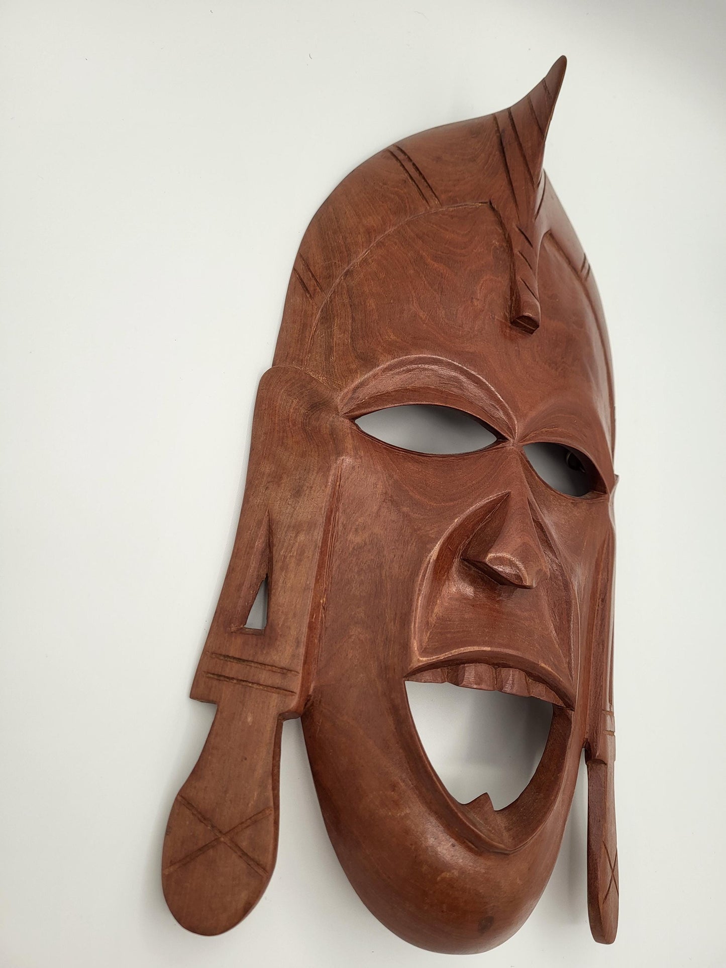 Medium to Large Vintage African Masaai Warrior Mask