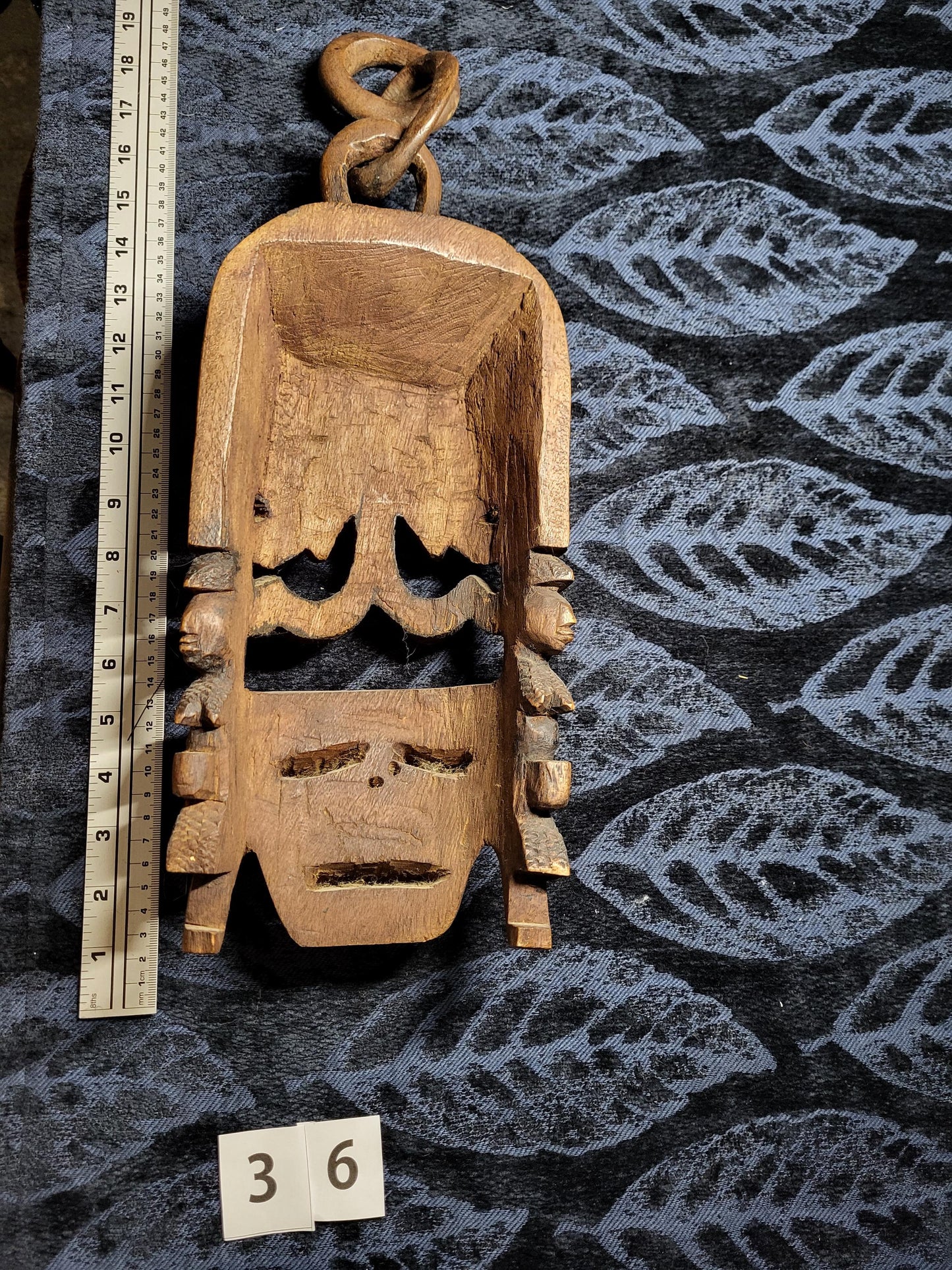 Large Vintage African Kenyan Massai Tribal Mask