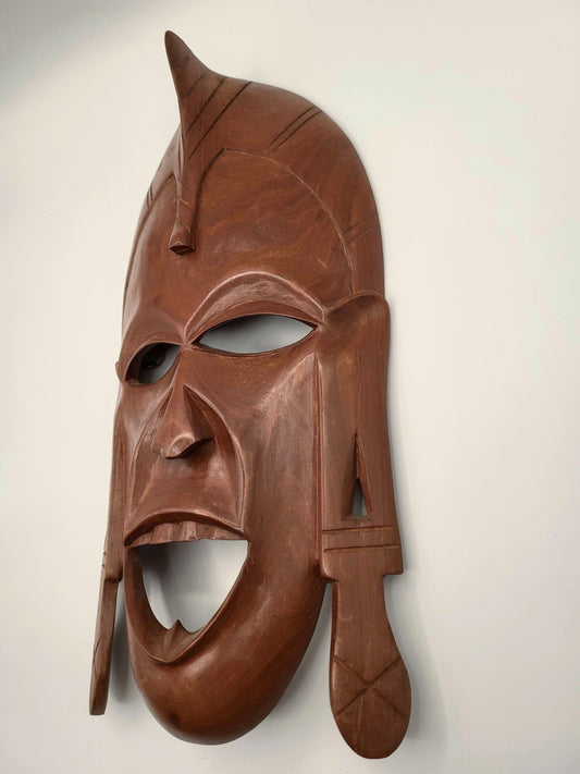 Medium to Large Vintage African Masaai Warrior Mask