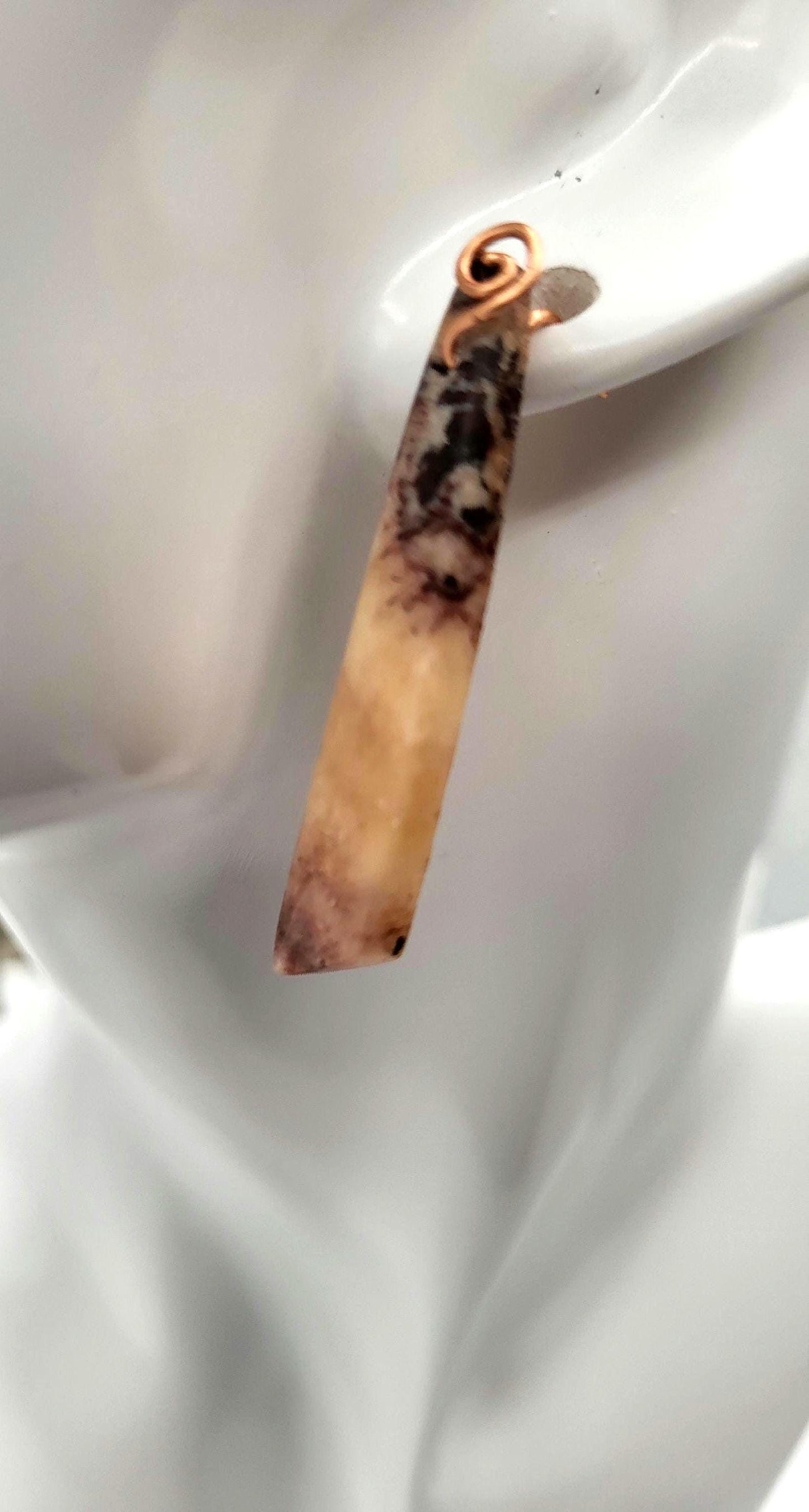 Picasso Jasper and Copper Post Earrings
